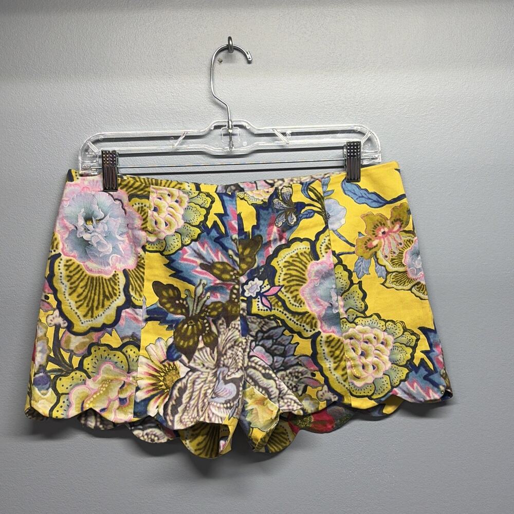 Cynthia Rowley Prima Floral Scalloped Bottom w/ Side Zip - Size 6 - Colorful - Picture 2 of 7